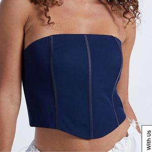 Kendall & Kylie Strapless Corset Top
